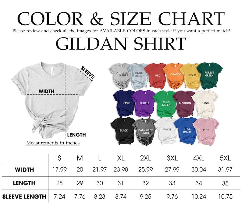 a women's t - shirt size chart with measurements