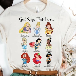 God Says That I Am Princess Sweatshirt | Disney Princess Movies T-shirt | Disney Family Trip Tee | Disney Inspired Gift