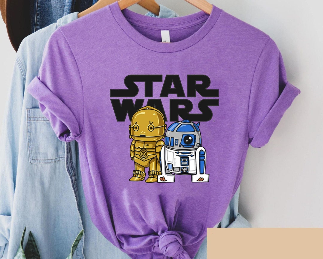 Retro Disney Star Wars Shirt R2-D2 and C-3po Cute Cartoon - Etsy