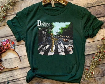 Retro Disney Star Wars Shirt | The Droids Imperial R2-D2 C-3Po Bb-8 Abbey Road Walking T-shirt | Galaxy'S Edge | Star Wars Day Tee