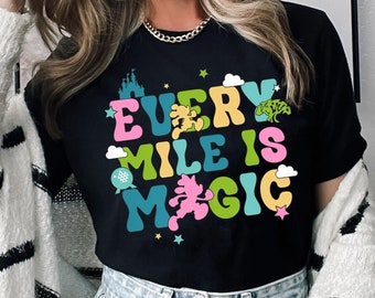 Rundisney Every Mile Is Magic Shirt | Disney Marathon Weekend Tshirt | Disney 5K 10K Half Marathon Running Tee | WDW Runner Tee