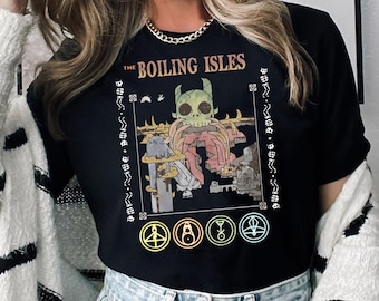 Camiseta vintage The Boilng Isles The Owl House | Camiseta The Owl House, camiseta Hexside School Of Magic And Demonics | Camiseta Disneyland Trip