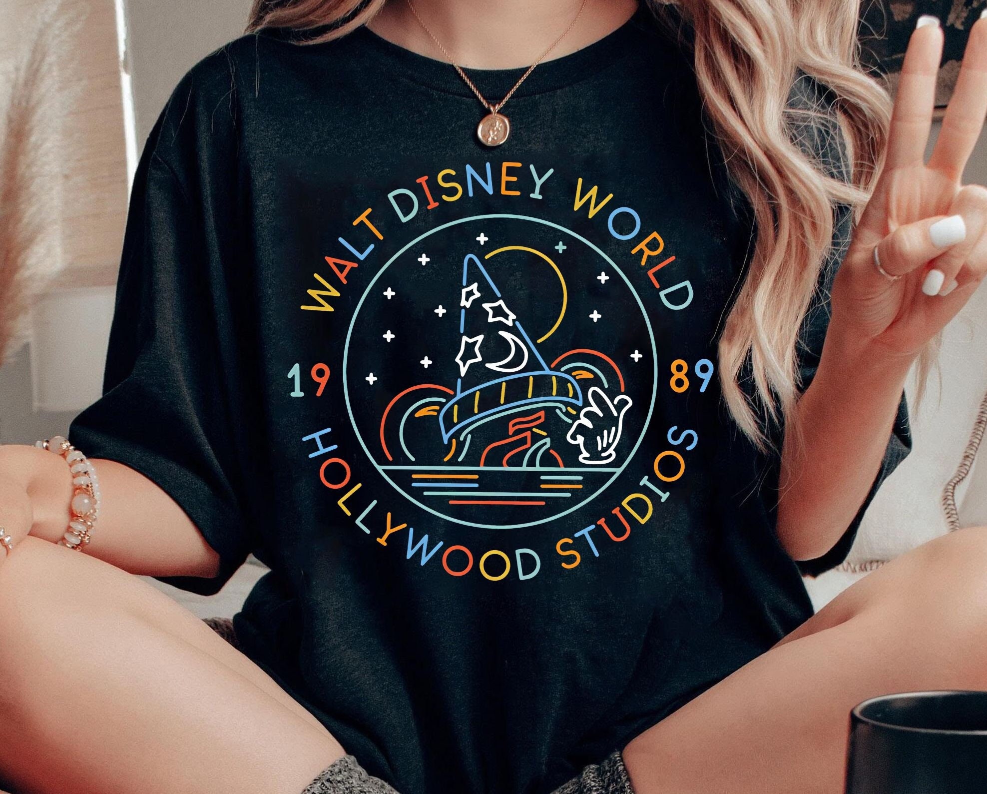 Sorcerer'S Hat Disney'S Hollywood Studios Shirt | Disney Fantasia Stay Magical T-Shirt | Wdw Magic Kingdom Tee | Fantasmic Show Disneyland