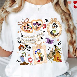 Vintage Coquette Bows Watercolor Disney Pirates Shirt | Yo Ho Yo Ho A Pirate&#39;S Life For Me Tshirt | Disneyland Family Matching Tee 2025