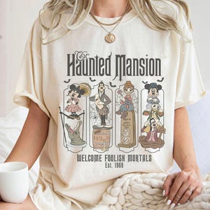 Vintage Disney Halloween Haunted Mansion Shirt | Welcome Foolish Mortals Retro Tshirt | Mickey's Not So Scary Party | Disney Halloween Tee