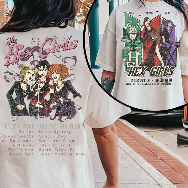 The Hex Girls Rock Band Music 2 Sides Shirt | Music Concert 2023 T-shirt | Hex Girls 2023 Tour Tee Birthday | Rock Band Sweatshirt