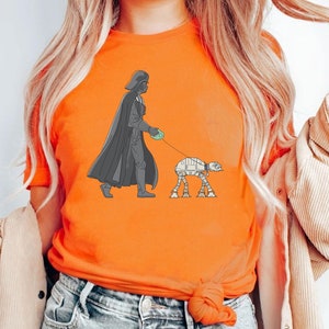 Vintage Disney Star Wars Shirt | Darth Vader At-At Walker Graphic T-shirt | Galaxy&#39;S Edge | Star Wars Day Tee | Star Wars Celebration