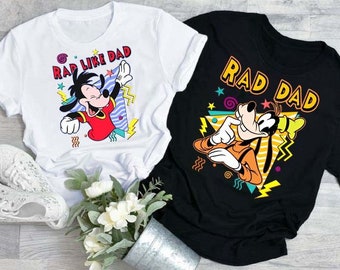 Retro 90S Disney A Goofy Movie Shirt | Goofy Rad Dad Son Max T-Shirt | Vintage Disney Father'S Day Matching Tee | WDW Magic Kingdom