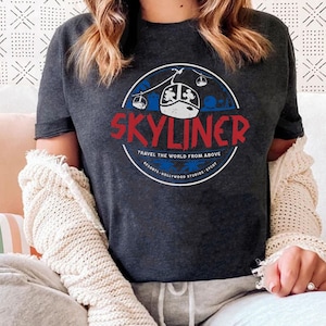 Disney Skyliner Travel The World From Above Shirt | Disney Epcot Hollywood T-shirt | Disney Birthday Matching Tee Disney Birthday
