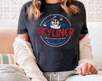 Disney Skyliner Travel The World From Above Shirt | Disney Epcot Hollywood T-shirt | Disney Birthday Matching Tee Disney Birthday
