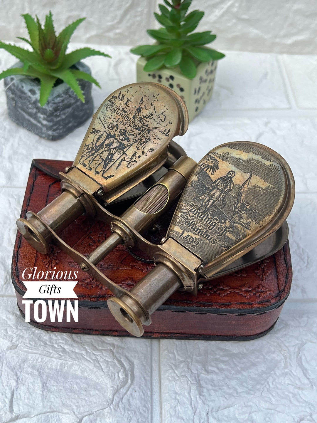 Personalized Gift Binocular, Customized Engraved Pirate Spyglass