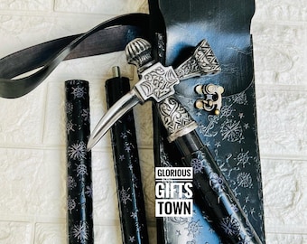 Ancient Norse Hammer Walking Stick Handcrafted Viking Style Cane Mjolnir Inspired Decorative Designer Derby