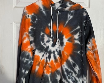 Sudadera con capucha tie dye talla mediana-espiral