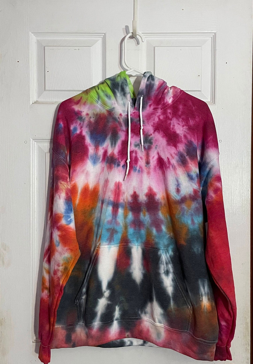 Tie Dye Hoodie Size Large- Ripple - Etsy