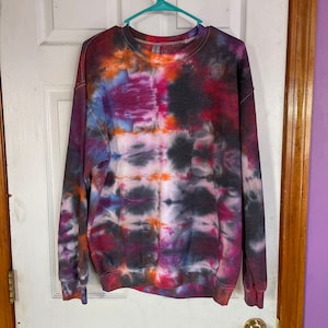 Tie Dye Sweatshirt Größe Medium- Horizontale Streifen