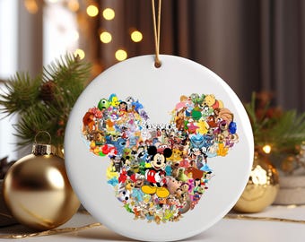 Disney Keepsake Ornament | Iconic Character Collage, Customizable Gift