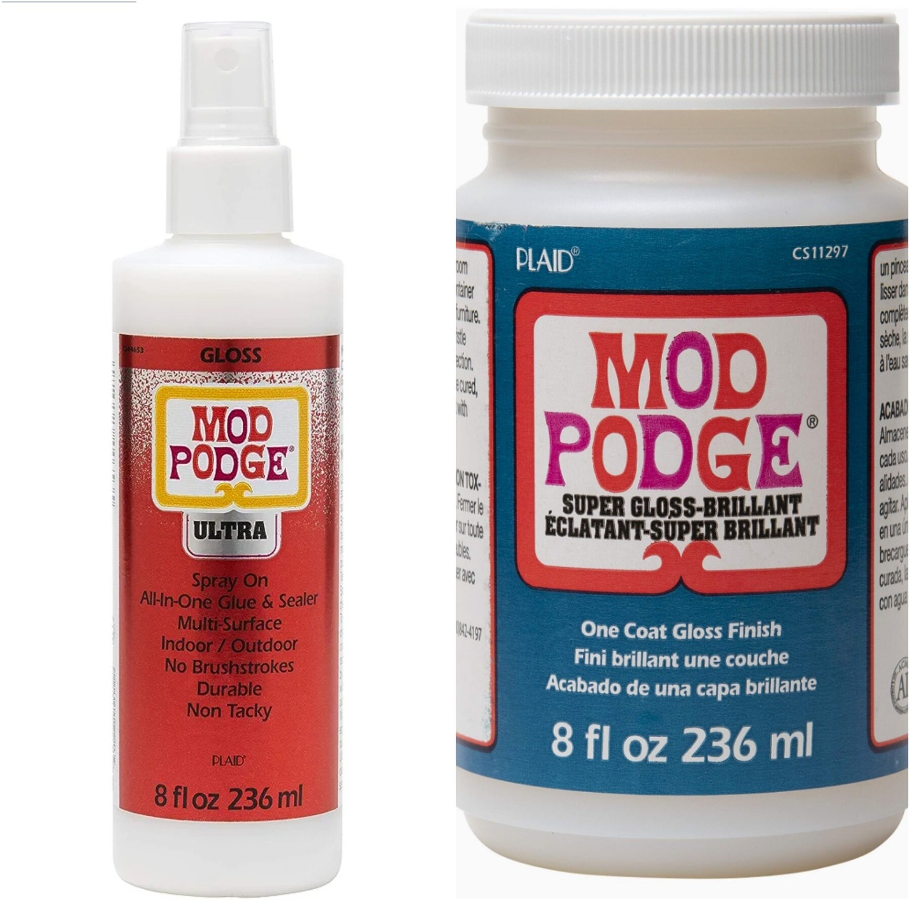 Mod Podge Gloss Waterbase Sealer, Glue & Decoupage Finish, 32 oz, Pixiss Accessory Kit with Silicone Spreaders, Gloves, Spreaders, Brushes