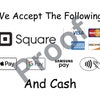 Square Payment Sign - Etsy