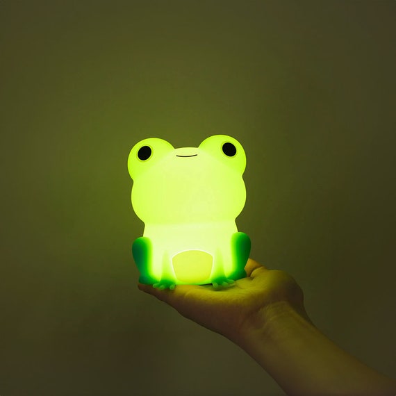 Adorable Rechargeable Cute Frog Lamp Creative Bedside Table & Desk