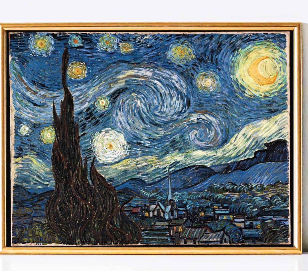 Vincent Van Gogh | Starry Night | Printable Wall Art | Impressionist ...
