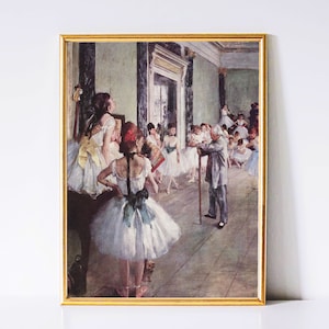 Edgar Degas The Dance Class| Printable Wall Art | Impressionist Home Decor | Digital Download Print | High-Quality JPG | Instant Download