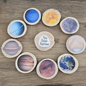The Solar System - Wooden Log Slices (STEM)
