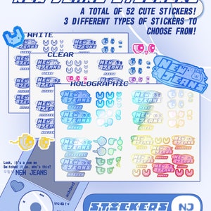 52 New Jeans Stickers Sticker Sheets Tokki Merch New Jeans -  in 2023