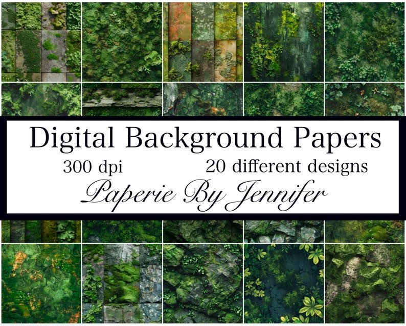 Moss Images 20 Moss Backgrounds Instant Download Green Moss Pattern Papers Moss Texture ...