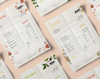 Fancy Invoice ~ For Pages, Word and Online - Easy Edit - Tutorials Included!