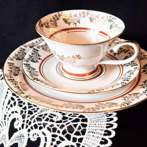 Porcelain collector&#39;s cup, collector&#39;s set, coffee cup, collector&#39;s trio, coffee set