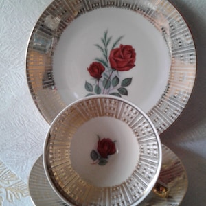 Mitterteich porcelain collector&#39;s cup coffee set collector&#39;s trio collector&#39;s set coffee cup Bavaria 60s.
