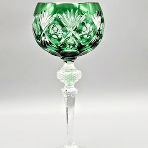 WMF lead crystal wine glass Roman overlay glass. WMF Crystal Cabinet real lead crystal