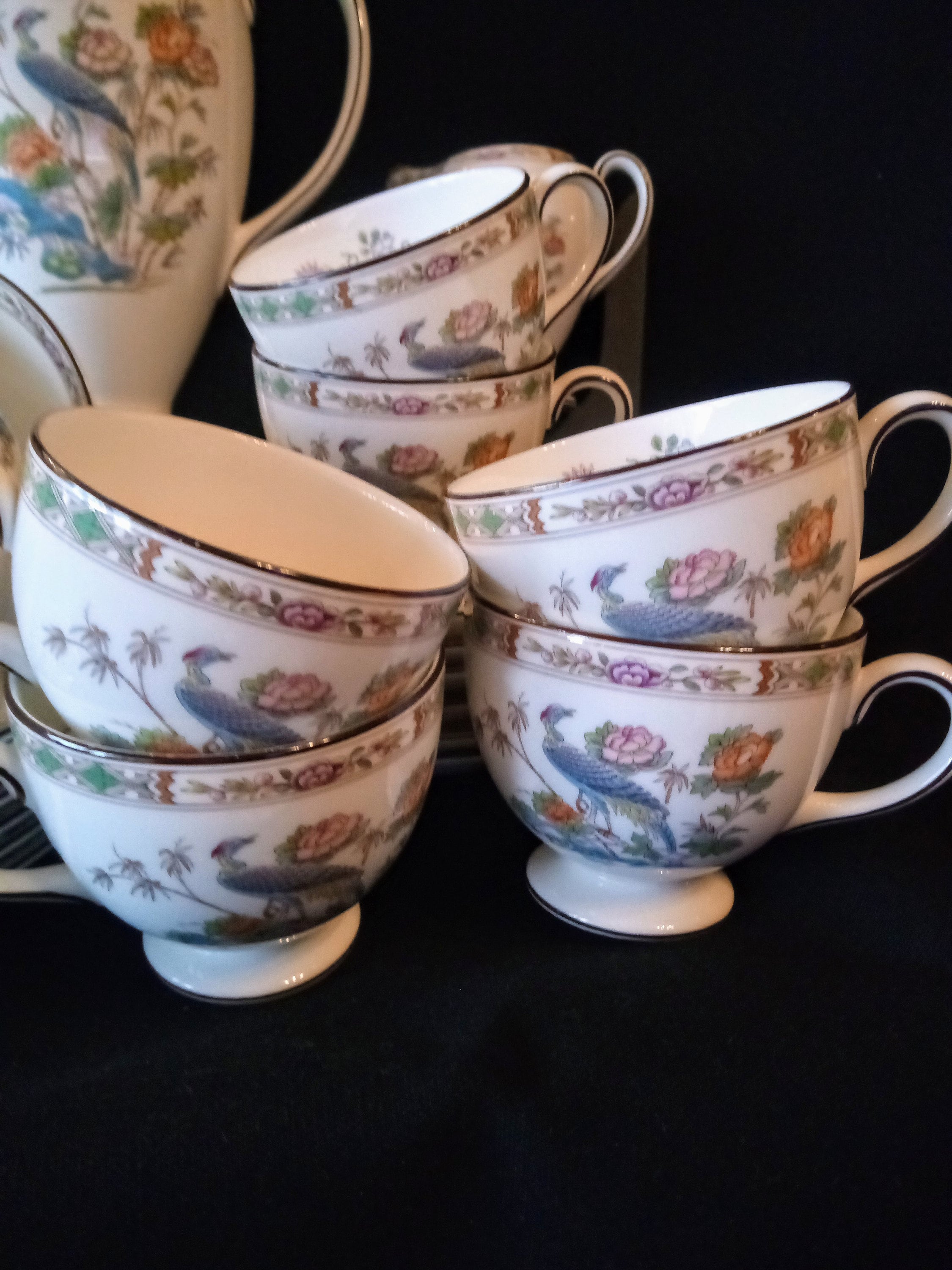  クタニクレーンシリーズ　 ４点セット ウエッジウッド クタニクレーン カップ＆ソーサー 4客セット Wedgwood