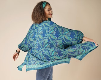 Batwing Kimono | Anastasia Jade & Blue Paisley Jacket