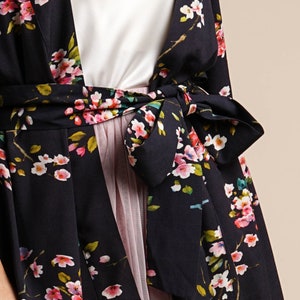 Seconds Sale Floral Kimono Coco Cherry Blossom Print Robe image 3