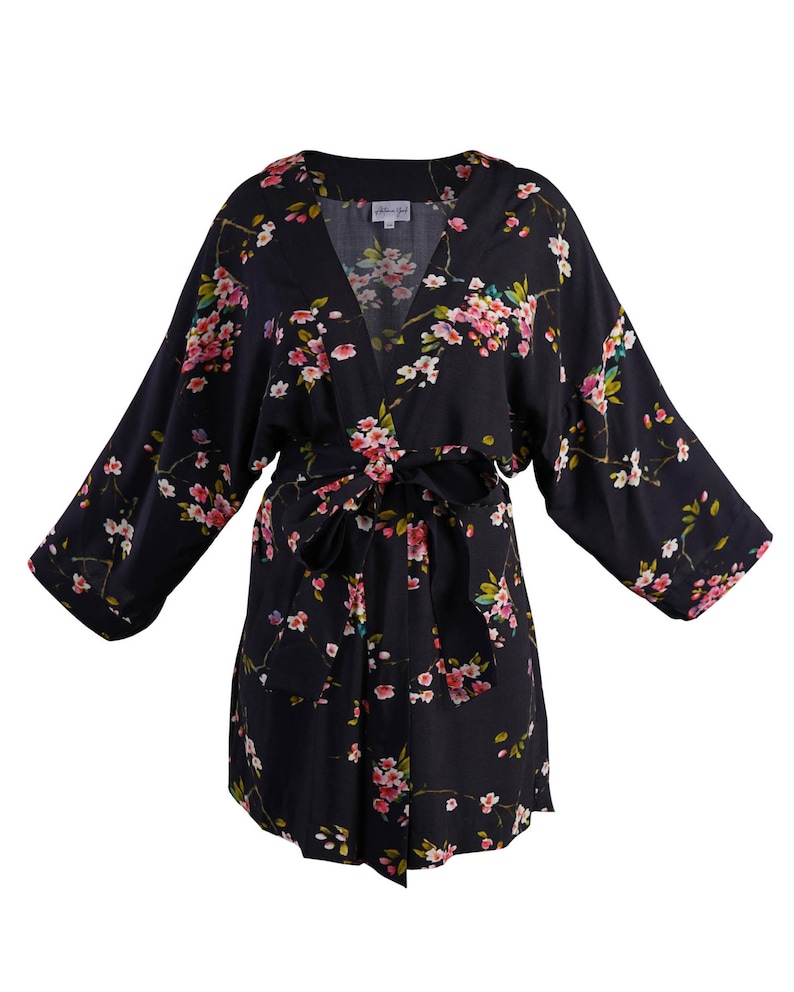 Seconds Sale Floral Kimono Coco Cherry Blossom Print Robe image 7