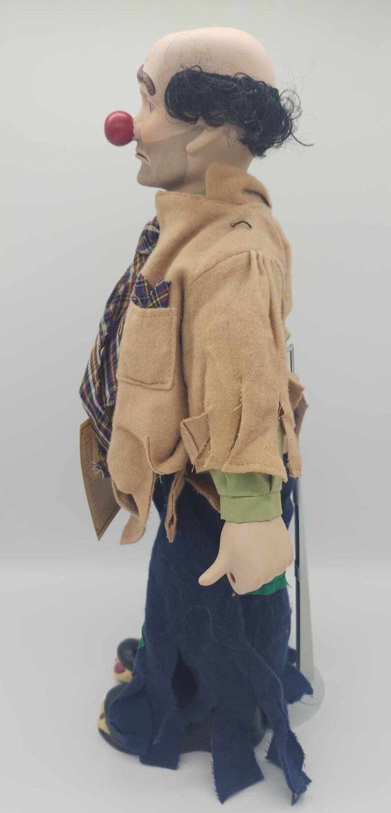 Vintage 1983 Dynasty Doll Sad Clown Hobo Clyde Porcelain Bisque Etsy