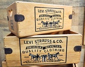 LEVI'S SHOES 木製　ヴィンテージ　1990年代　ディスプレイボックス Levi's Vintage Clothing | Room Style Store