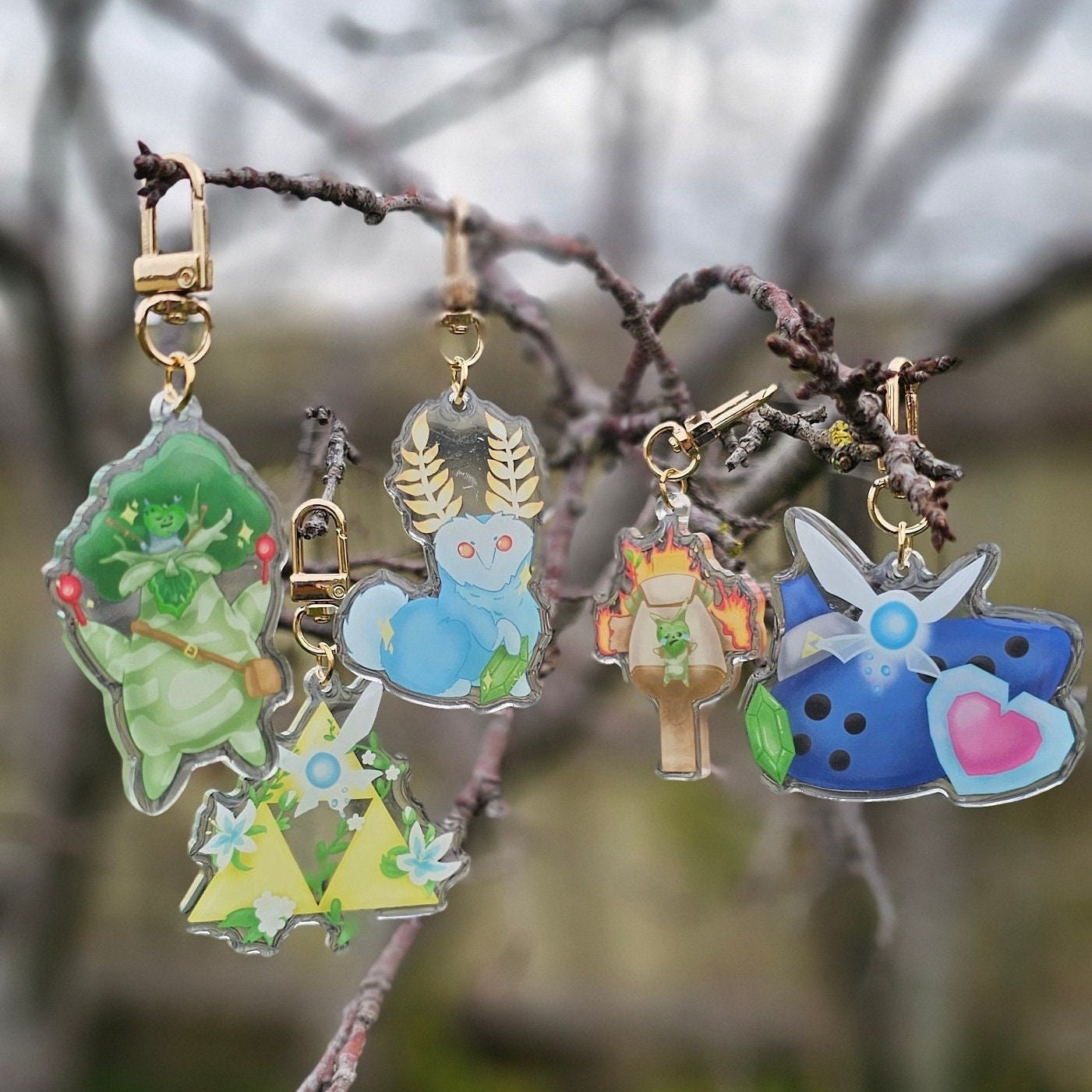 Zelda Keychain | Epoxy Acrylic Keychain | Gift for Zelda lovers gift | BOTW | TOTK | Ocarina of time | Meme