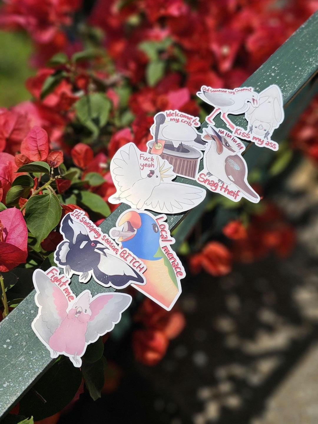 Australian Bird Menaces Stickers | Die Cut | Waterproof Vinyl Sticker ...