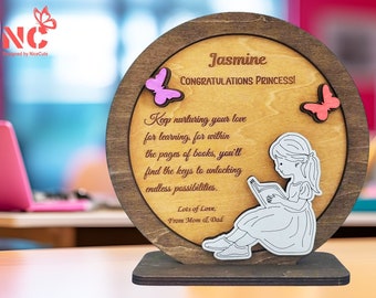 Unique Girl Award SVG - Laser Cut Files - Personalized Gifts
