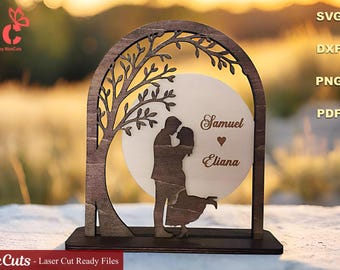Young Couple Kissing Under The Tree Stock Photo - Image Of Male