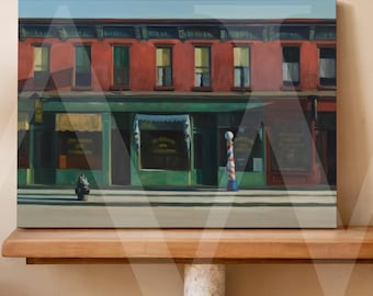 Edward Hopper Early Sunday Morning Painting Reproduction – Giclée