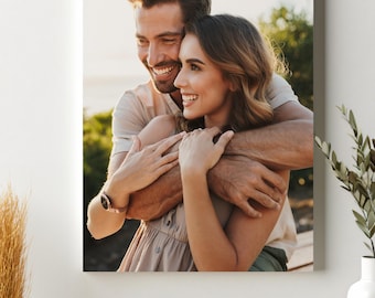 Gepersonaliseerde canvasafdruk van je foto, aangepaste muurdecoratie, zinvol cadeau