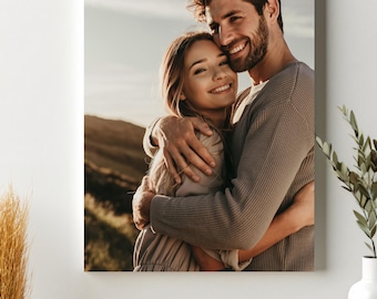 Personalisierter Leinwanddruck von Ihrem Foto, individuelles Wanddekor, bedeutungsvolles Geschenk