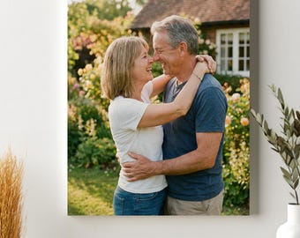 Gepersonaliseerde canvasafdruk van je foto, aangepaste muurdecoratie, zinvol cadeau