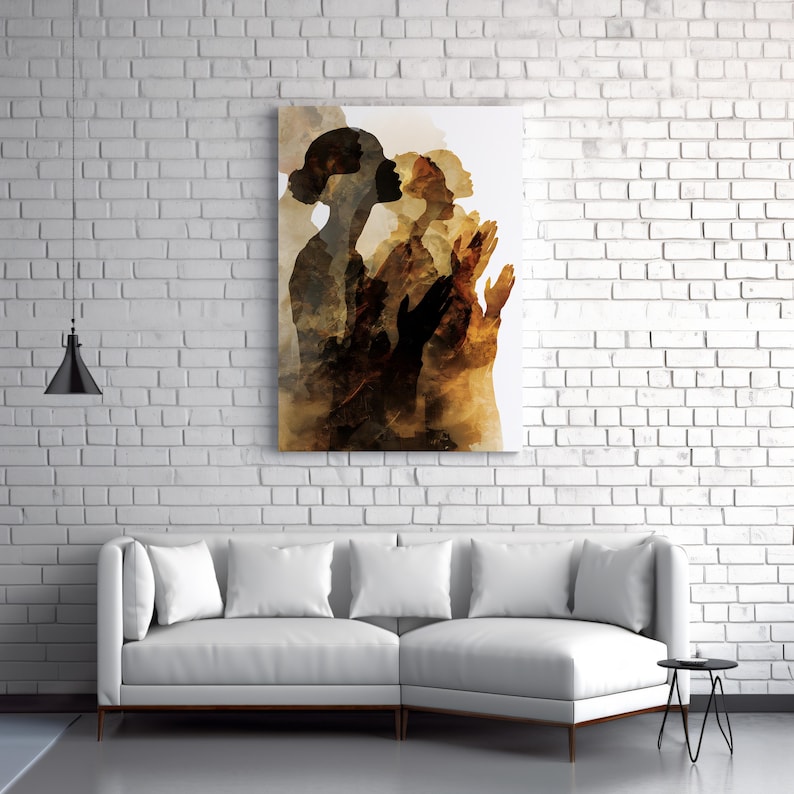 African Women Praying Canvas Art | Spiritual Black Woman Faith Wall ...