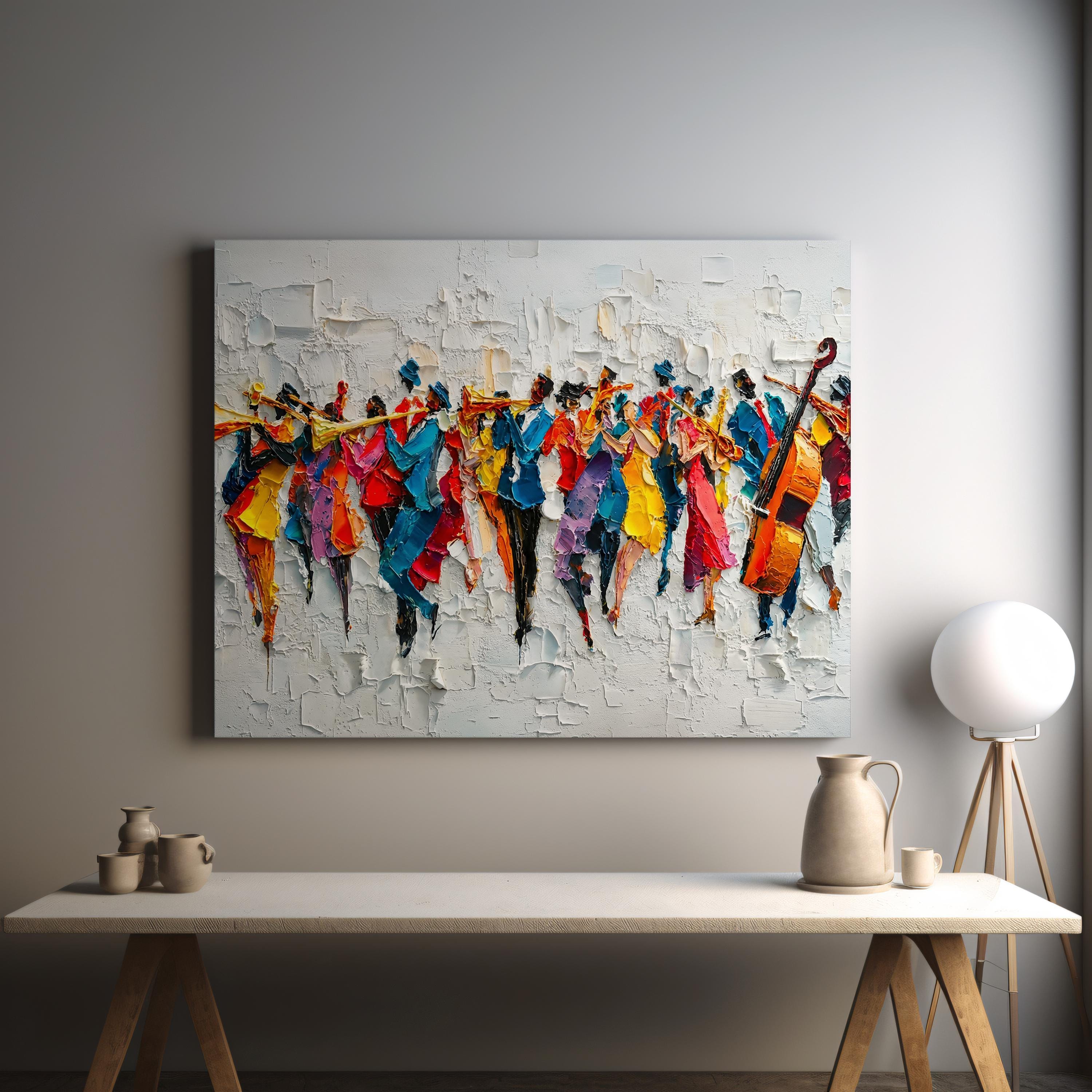 Abstract Symphony Canvas Wall Art, Modern Abstract Painting - Etsy