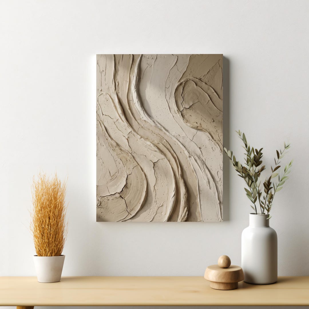 Minimalist Wabi Sabi Abstract Canvas, Neutral Japanese Zen Wall Art - Etsy