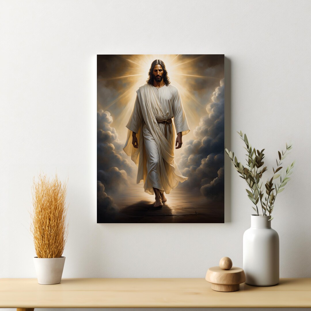 Jesus Walking Canvas | Light of the World Art | Christian Wall Decor - Etsy